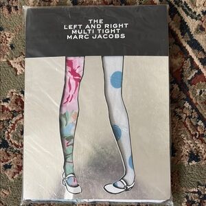 Marc Jacobs Floral and Polka Dot Tights - Pink and Blue